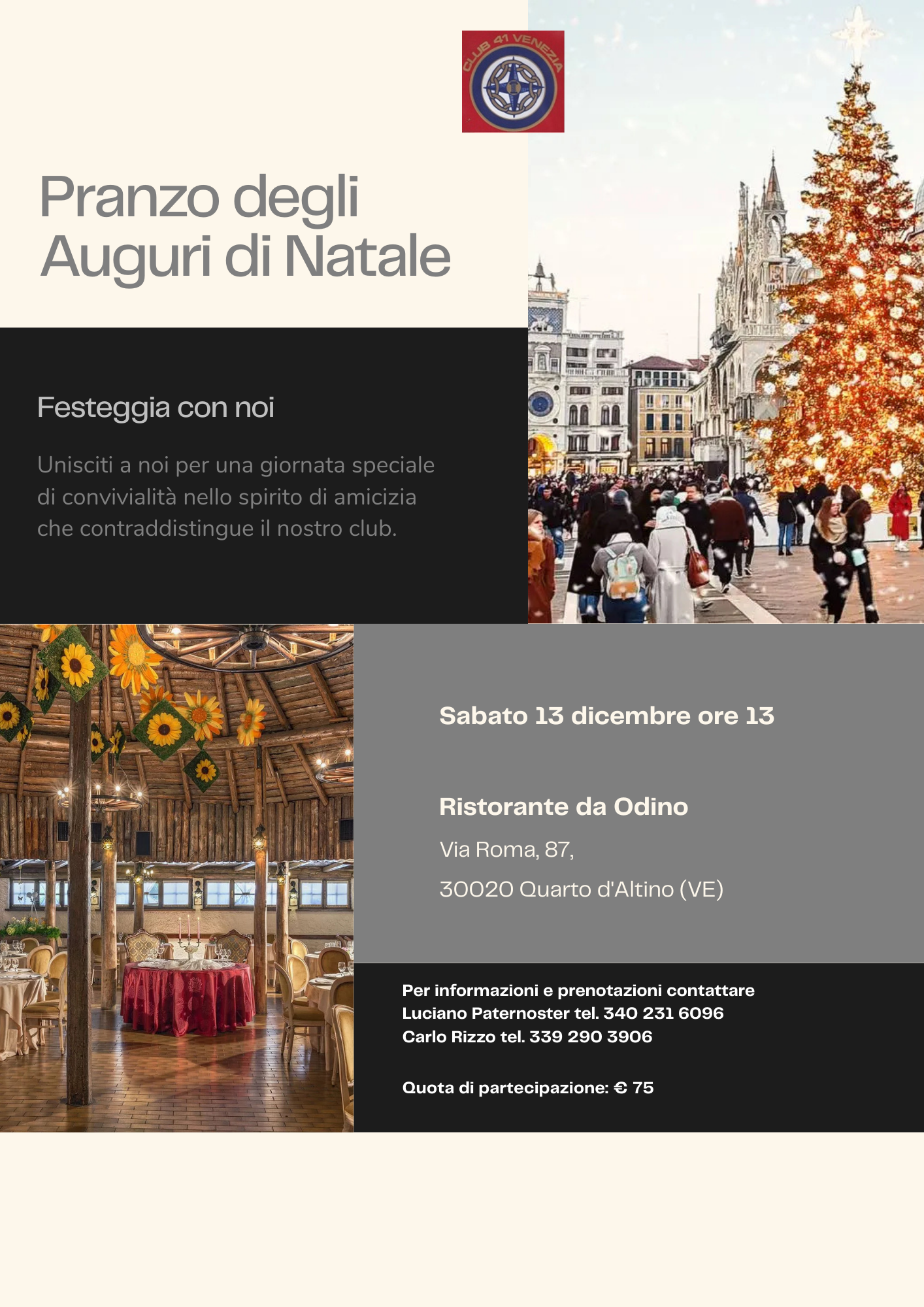 VENEZIA - Pranzo degli Auguri