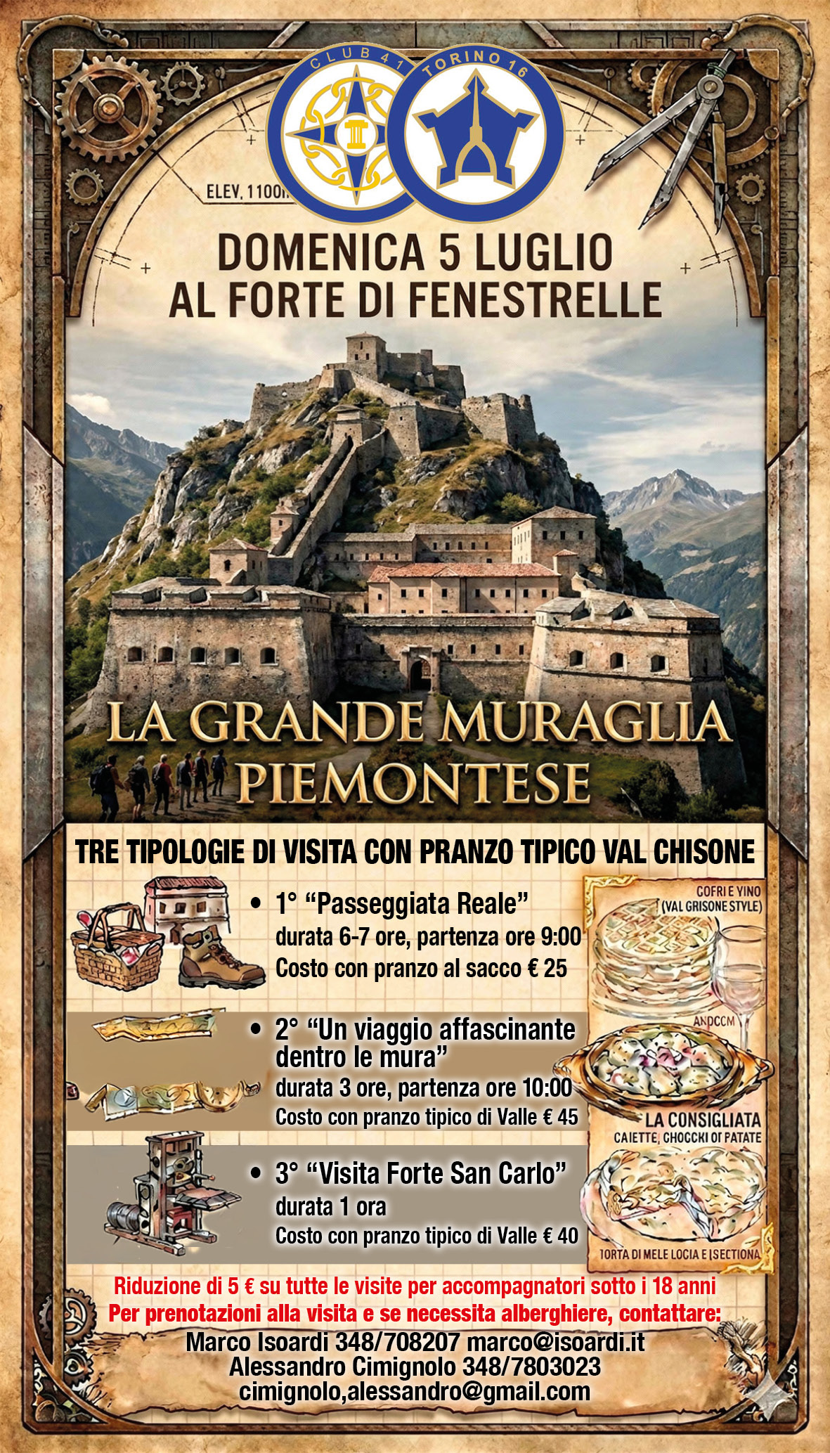 TORINO - Forte di Fenestrelle la  grande Muraglia Piemontese