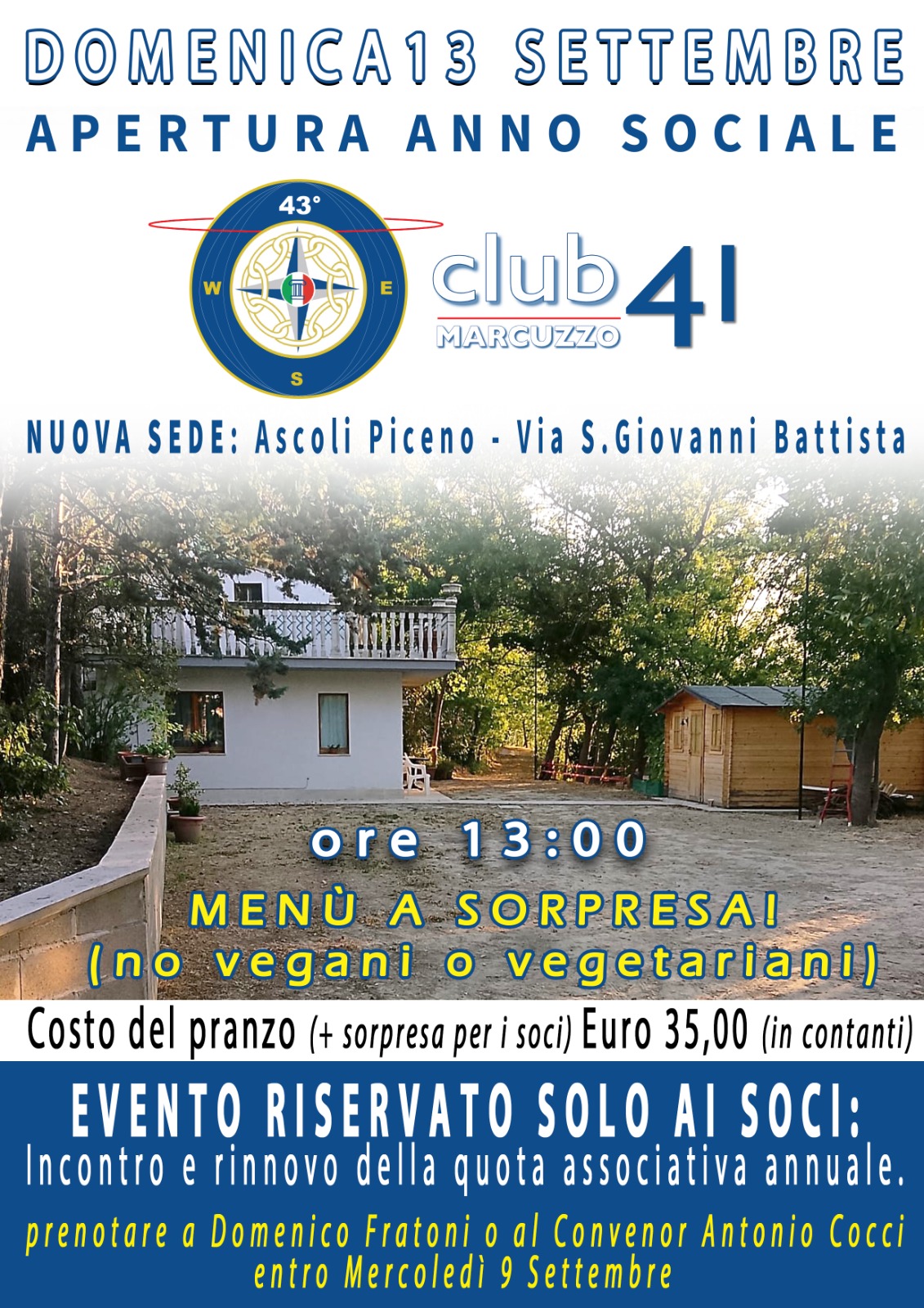 MARCUZZO - Apertura anno sociale